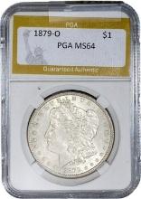 1879-O Morgan Silver Dollar PGA MS64