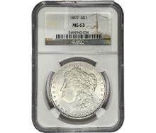 1897 Morgan Silver Dollar NGC MS63