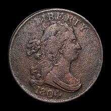 1804 Draped Bust Half Cent LIGHTLY CIRCULATED