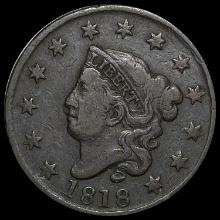 1818 Coronet Head Large Cent LIGHTLY CIRCULATED