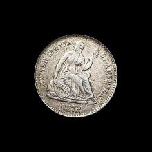 1872-S Seated Liberty Half Dime CHOICE AU