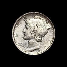 1917-D Silver Mercury Dime CLOSELY UNCIRCULATED