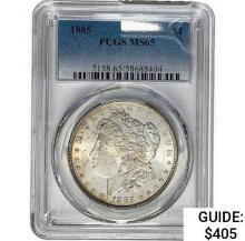 1885 Morgan Silver Dollar  MS65