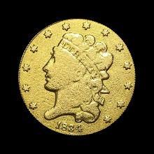 1834 Gold $5 Half Eagle HIGH GRADE