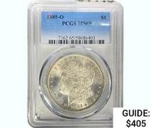 1885-O Morgan Silver Dollar  MS65
