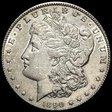 1890-CC Tailbar Morgan Dollar CLOSELY UNC