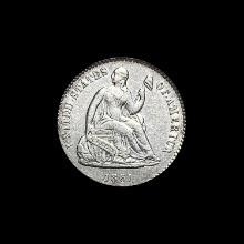 1861 Seated Liberty Half Dime CLOSELY UNCIRCULATED