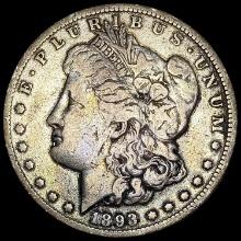 1893-CC Silver Morgan Dollar LIGHTLY CIRCULATED
