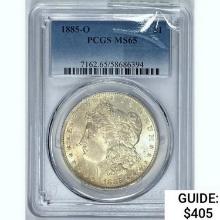 1885-O Morgan Silver Dollar  MS65