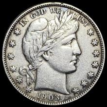 1903 Silver Barber Half Dollar CHOICE AU