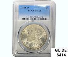 1885-O Morgan Silver Dollar  MS65