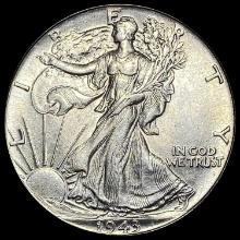 1943-S Silver Walking Liberty Half Dollar CLOSELY UNCIRCULATED