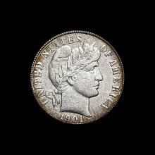 1901 Barber Dime CLOSELY UNCIRCULATED