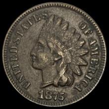1875 Indian Head Cent LIGHTLY CIRCULATED