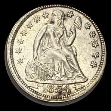 1854 [ARROWS] Seated Liberty Dime UNCIRCULATED