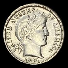 1903 Silver Barber Dime CLOSELY UNCIRCULATED