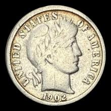 1902-O Silver Barber Dime LIGHTLY CIRCULATED