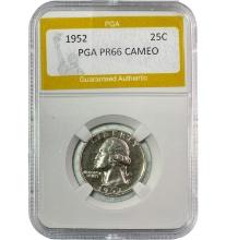 1952 25C Washington Quarter PGA PR66 CAM