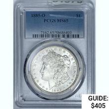 1885-O Morgan Silver Dollar  MS65