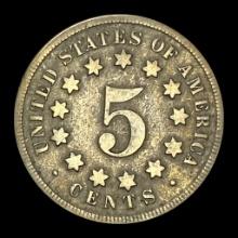 1868 Shield Nickel LIGHTLY CIRCULATED