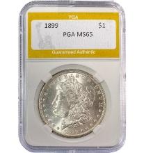 1899 Morgan Silver Dollar PGA MS65