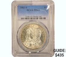 1882-S Morgan Silver Dollar  MS65