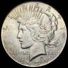 1934-D Silver Peace Dollar CHOICE AU