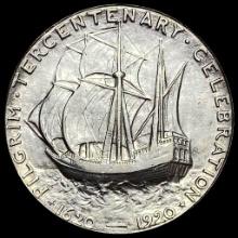 1920-D Silver Pilgrim Tercentenary Half Dollar UNCIRCULATED