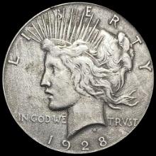 1928 Silver Peace Dollar CLOSELY UNCIRCULATED