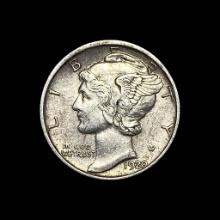 192O-D Mercury Dime CHOICE AU