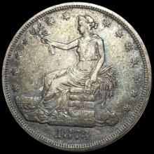 1873 Silver Trade Dollar NEARLY UNCIRCULATED