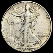 1918-S Walking Liberty Half Dollar CLOSELY UNCIRCULATED