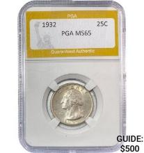 1932 Washington Quarter PGA MS65