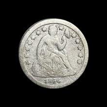 1856-O Silver Seated Liberty Dime LIGHTLY CIRCULATED