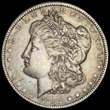 1892 Morgan Silver Dollar NEARLY UNCIRCULATED