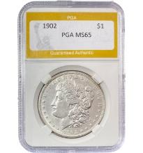 1902 Morgan Silver Dollar PGA MS65