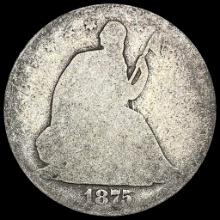 1875 Seated Liberty Half Dollar NICELY CIRCULATED