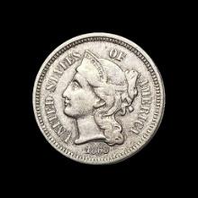 1868 Nickel Three-Cent Piece CLOSELY UNCIRCULATED