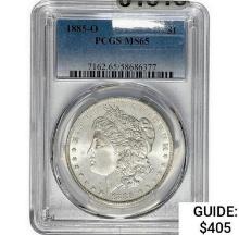 1885-O Morgan Silver Dollar  MS65