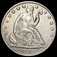 1855-O Silver Half Dollar (Seated Liberty) CLOSELY UNCIRCULATED