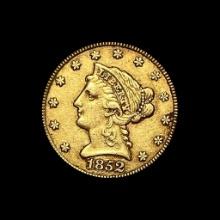1852 Gold $2.50 Liberty Head Quarter Eagle CLOSELY UNCIRCULATED