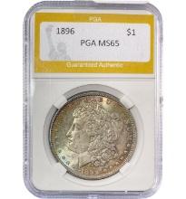 1896 Morgan Silver Dollar PGA MS65