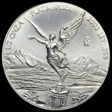 2003 Mexico 1/2 oz Silver Libertad GEM BU