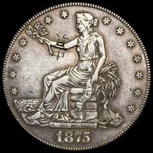 1875-S Silver Trade Dollar LIGHTLY CIRCULATED