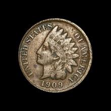 1909-S Indian Head Cent NEARLY UNCIRCULATED