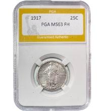 1917 Standing Liberty Quarter PGA MS63 FH