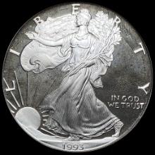 1993-P Silver American Eagle $1 GEM PROOF