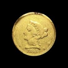 1843 Gold $2.5 Liberty Head NICELY CIRC