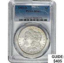 1885-O Morgan Silver Dollar  MS65