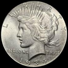 1934-D Silver Peace Dollar CHOICE BU